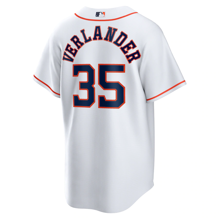 Men's Houston Astros Justin Verlander White Home Replica Player Jersey