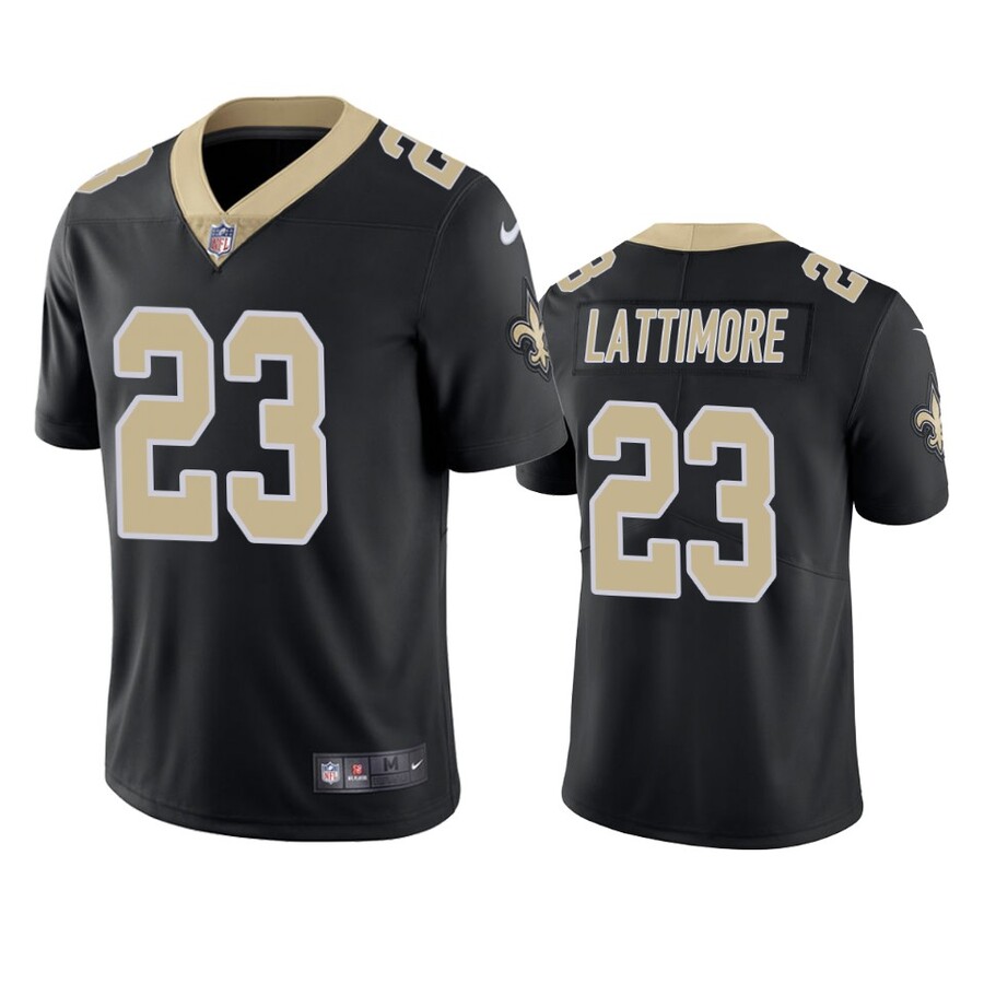 Men's New Orleans Saints Marshon Lattimore Black Vapor Limited Jersey
