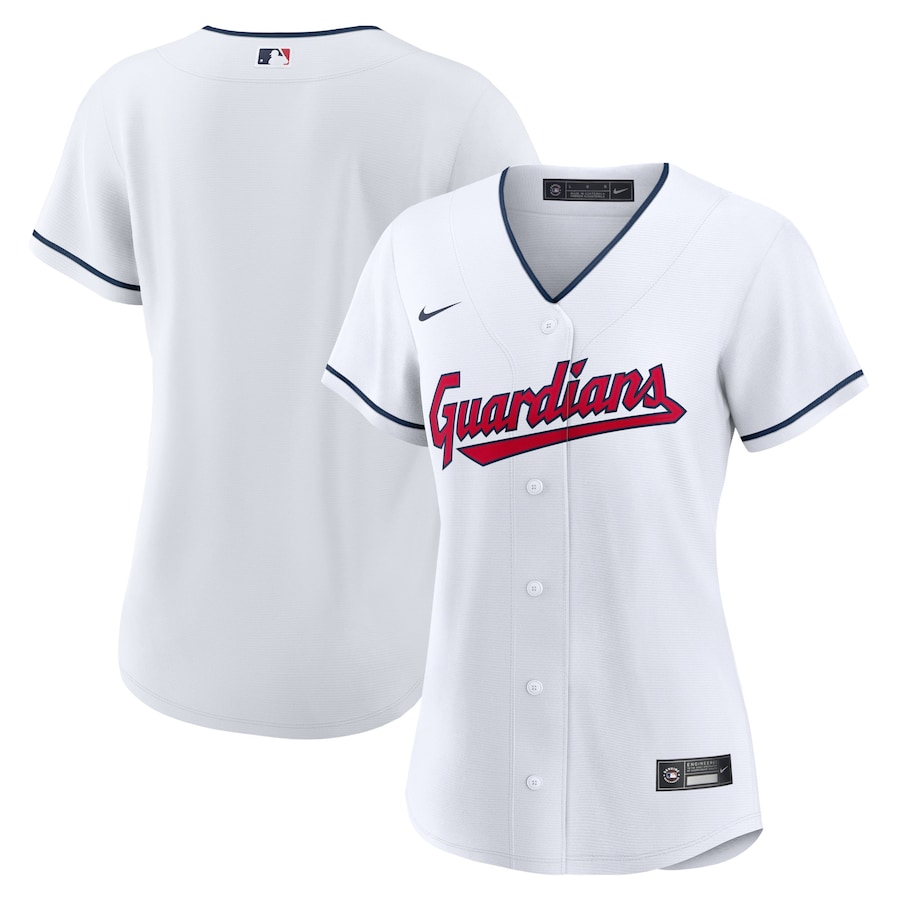 Women's Cleveland Guardians White Home Replica Team Jersey