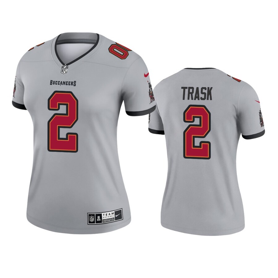 Women's Tampa Bay Buccaneers Kyle Trask Gray Inverted Legend Jersey
