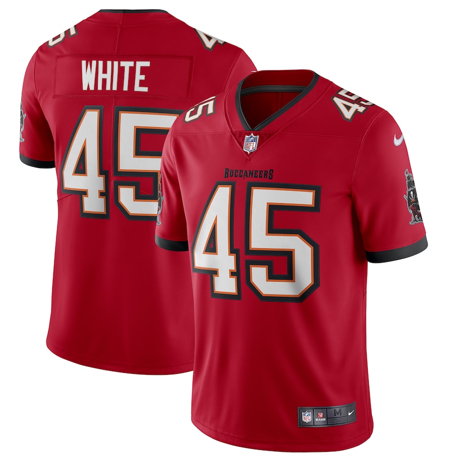 Tampa Bay Buccaneers Devin White Red Vapor Limited Jersey