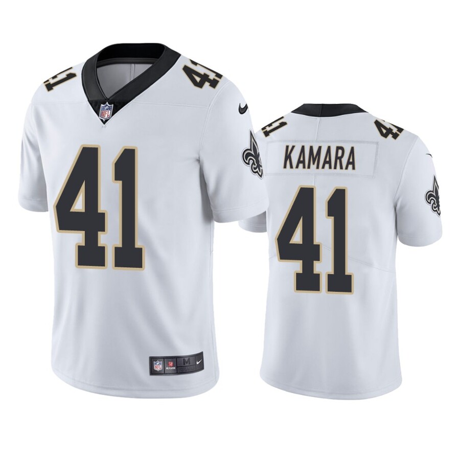 Men's New Orleans Saints Alvin Kamara White Vapor Limited Jersey