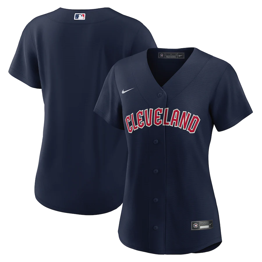 Women's Cleveland Guardians Navy Alternate Replica Jersey