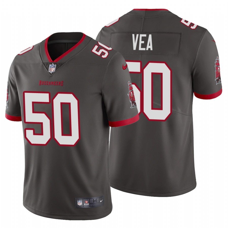 Men's Tampa Bay Buccaneers Vita Vea Pewter Vapor Limited Jersey