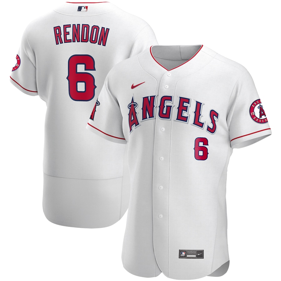 Men's Los Angeles Angels Anthony Rendon White Authentic Player Jersey
