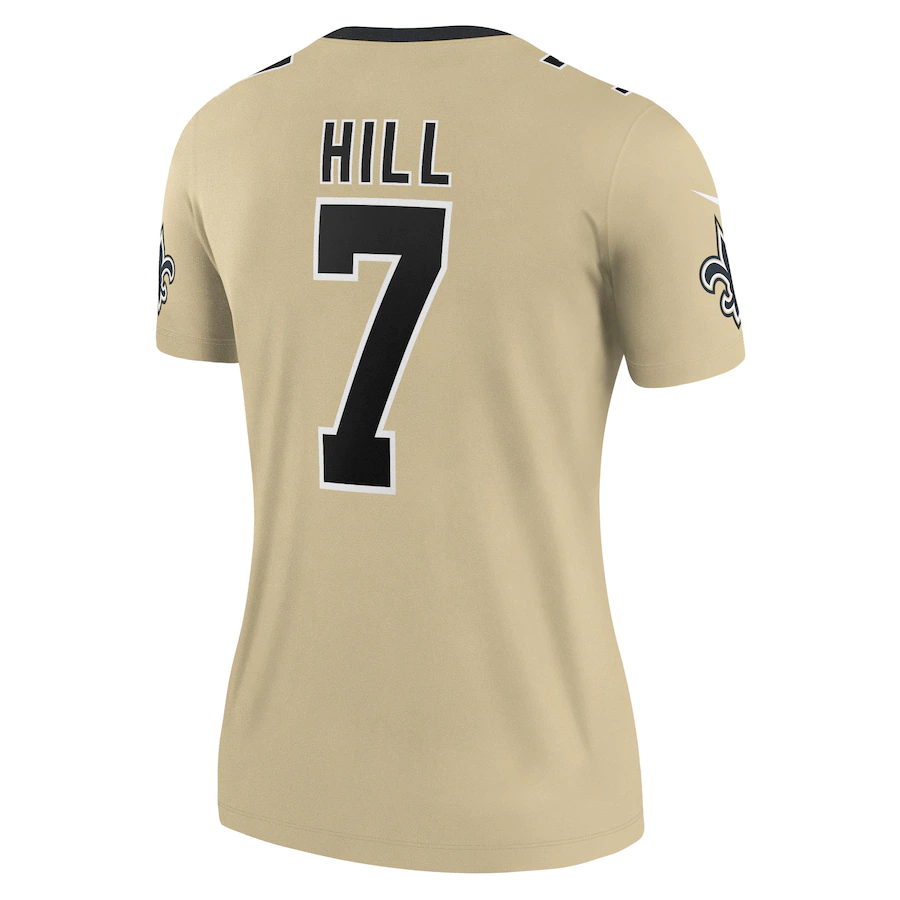 Women's New Orleans Saints Taysom Hill Gold Inverted Legend Jersey