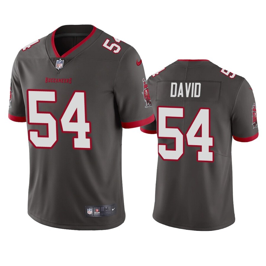 Men's Tampa Bay Buccaneers Lavonte David Pewter Vapor Limited Jersey