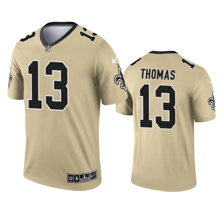 Men's New Orleans Saints Michael Thomas Gold Inverted Legend Jersey