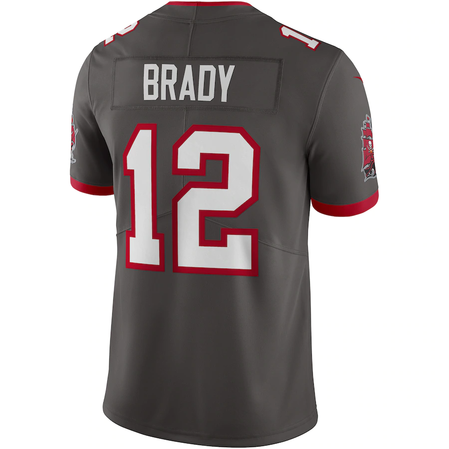 Tampa Bay Buccaneers Tom Brady Pewter Alternate Vapor Limited Jersey