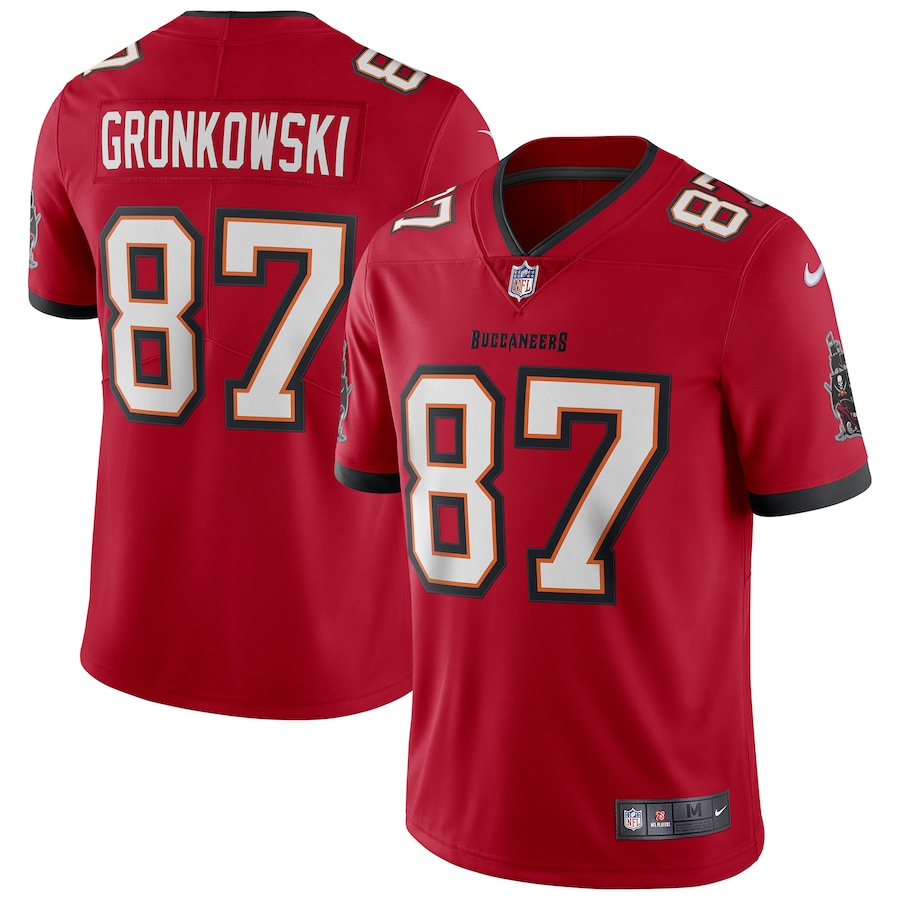 Tampa Bay Buccaneers Rob Gronkowski Red Vapor Limited Jersey