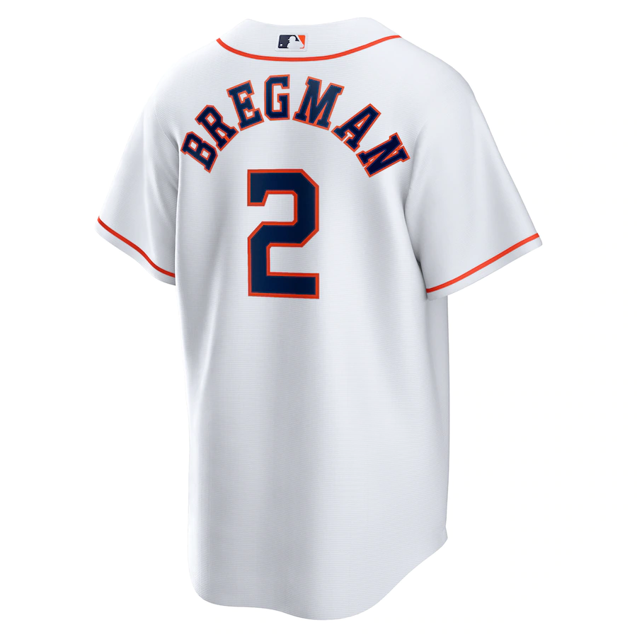 Men's Houston Astros Alex Bregman White Home Replica Player Jersey