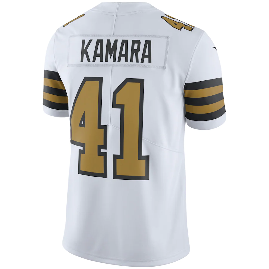 Men's New Orleans Saints Alvin Kamara White Vapor Untouchable Color Rush Limited Player Jersey