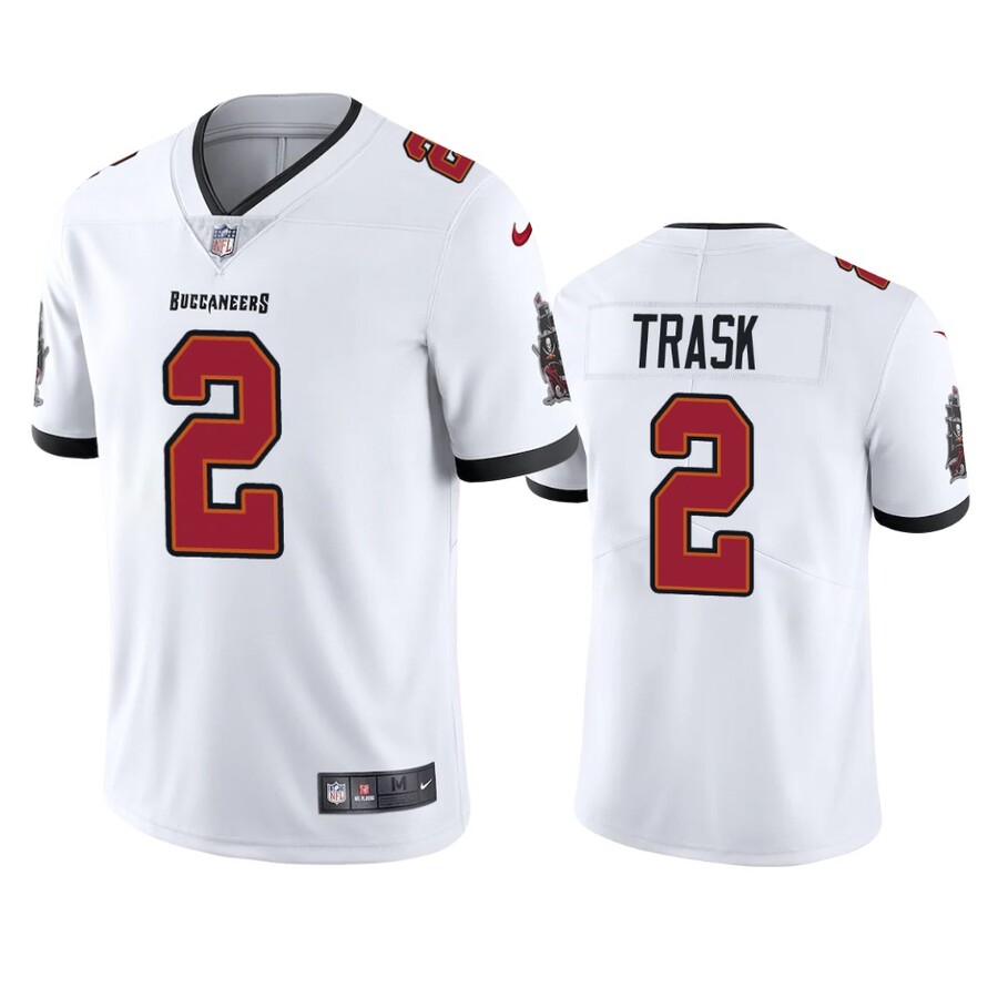Men's Tampa Bay Buccaneers Kyle Trask White Vapor Limited Jersey