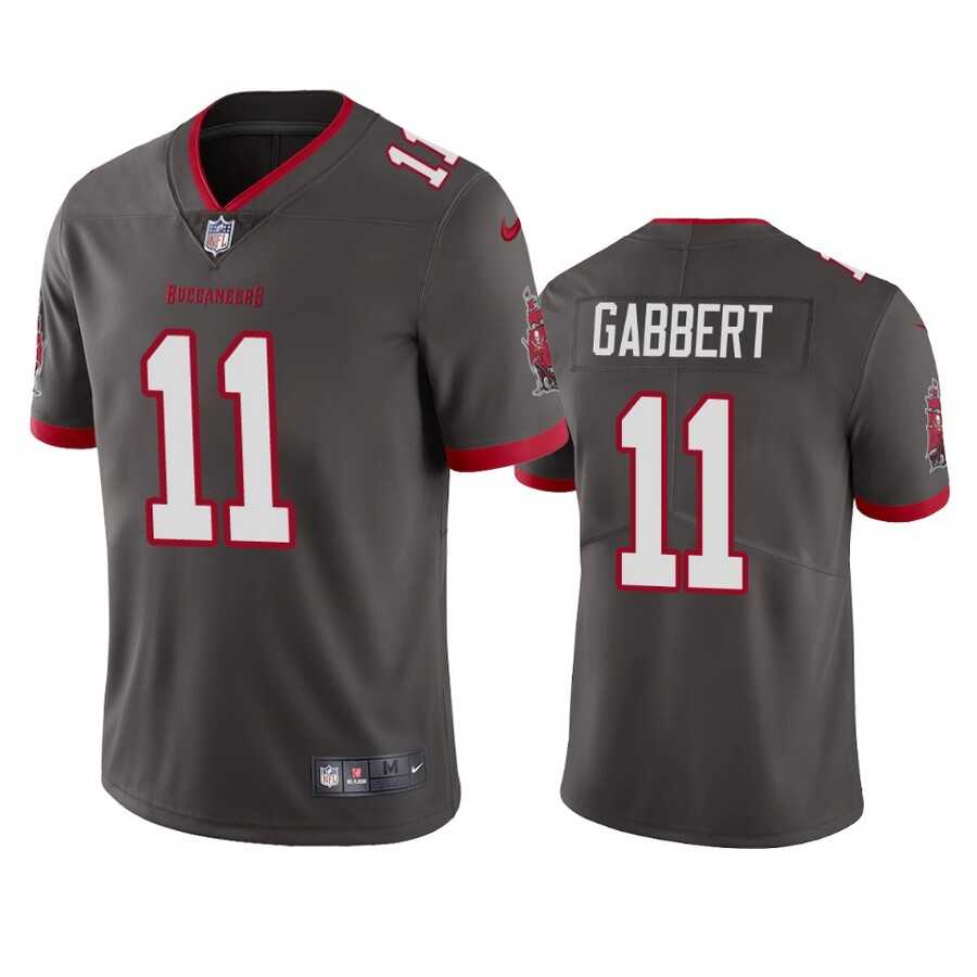 Men's Tampa Bay Buccaneers Blaine Gabbert Pewter Vapor Limited Jersey