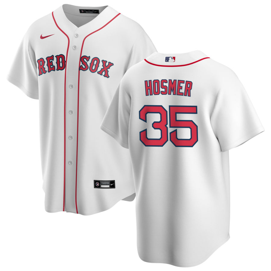 Men's Boston Red Sox Eric Hosmer White Home Replica Player Name Jersey