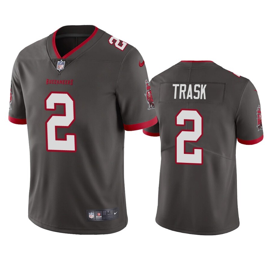 Men's Tampa Bay Buccaneers Kyle Trask Pewter Vapor Limited Jersey