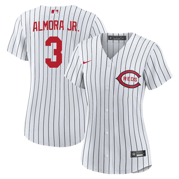 Cincinnati Reds Albert Almora Jr. 2022 Field of Dreams White Stitched Jersey