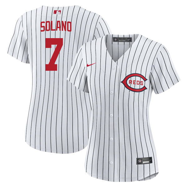 Cincinnati Reds Donovan Solano 2022 Field of Dreams White Stitched Jersey