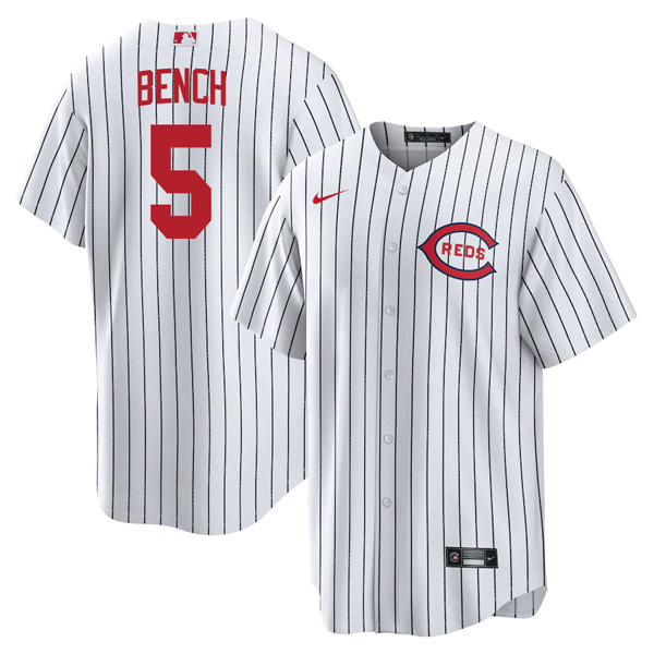 Cincinnati Reds Johnny Bench 2022 Field of Dreams White Stitched Jersey