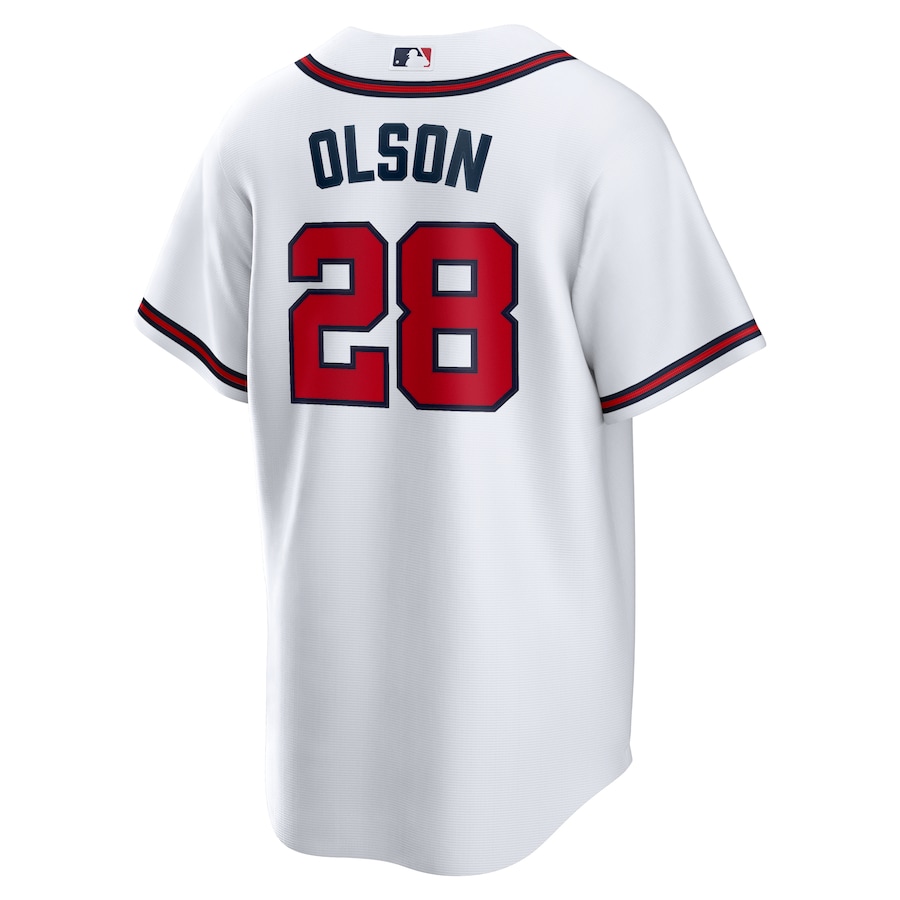 Men's Atlanta Braves Matt Olson White Home Replica Player Jersey