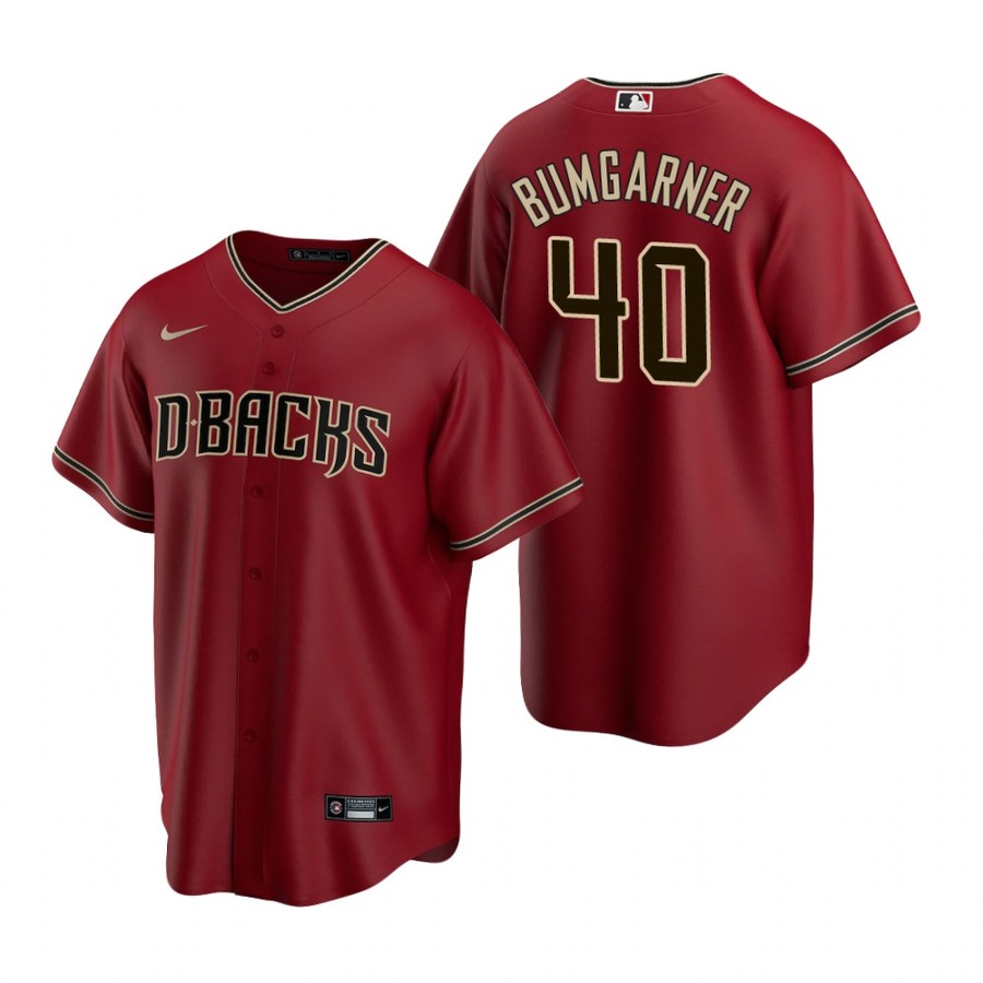 Men's Arizona Diamondbacks Madison Bumgarner Red Alternate Jersey