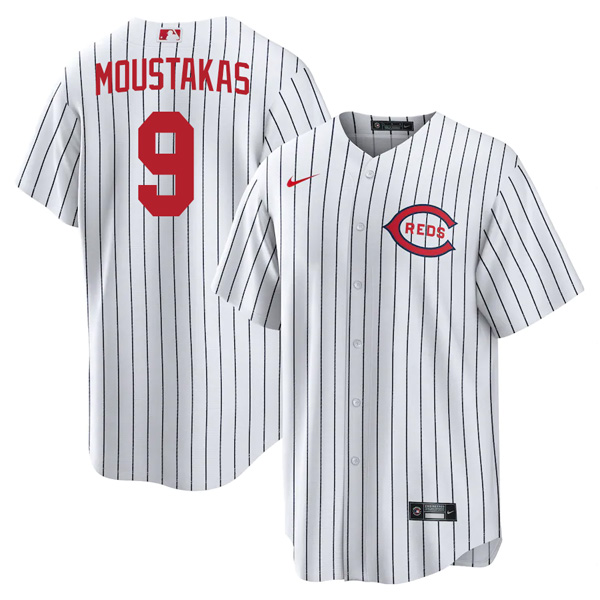 Cincinnati Reds Mike Moustakas 2022 Field of Dreams White Stitched Jersey