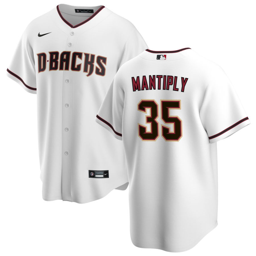 Men's Arizona Diamondbacks Joe Mantiply White Home Jersey
