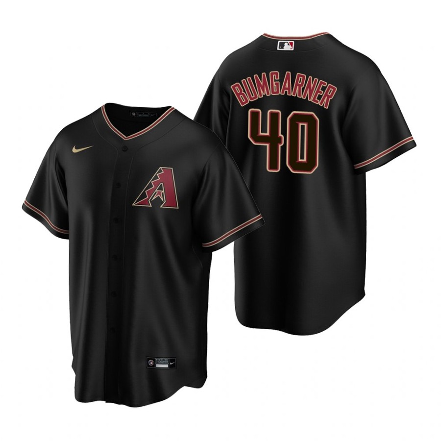 Men's Arizona Diamondbacks Madison Bumgarner Black Alternate Jersey