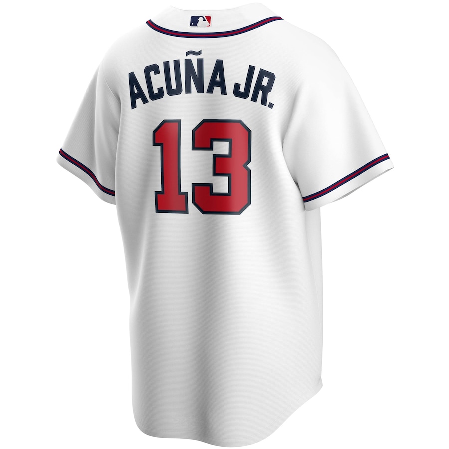 Youth Atlanta Braves Ronald Acuña Jr. White Home Replica Player Jersey