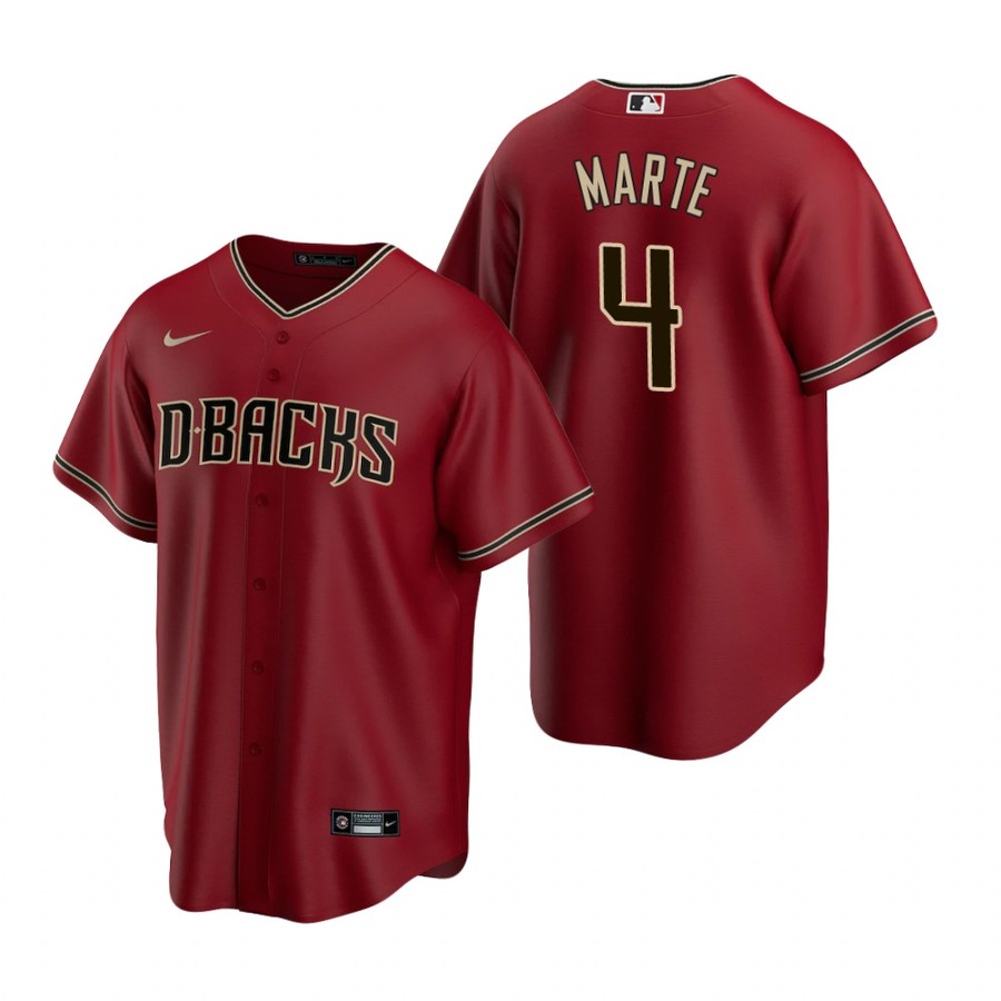 Men's Arizona Diamondbacks Ketel Marte Red Alternate Jersey
