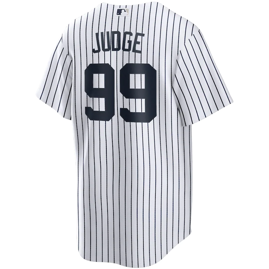 Men's New York Yankees Aaron Judge White Home Replica Player Name Jersey