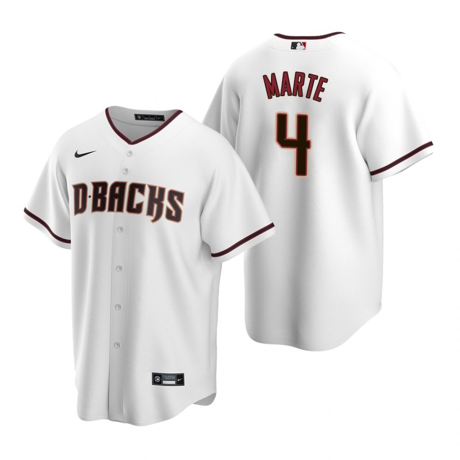Men's Arizona Diamondbacks Ketel Marte White Home Jersey