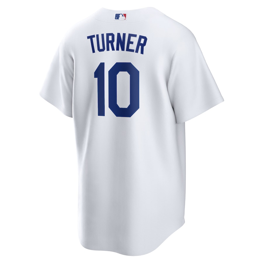 Men's Los Angeles Dodgers Justin Turner White Home Replica Player Name Jersey