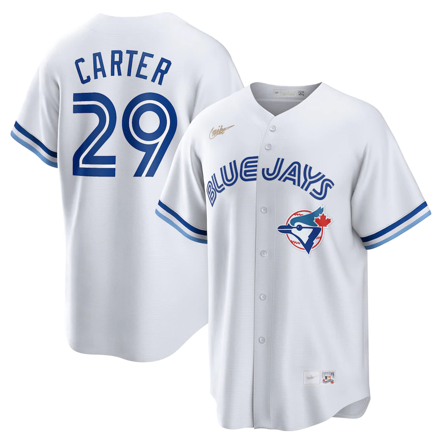 Men's Toronto Blue Jays Joe Carter Home Cooperstown Collection Player Jersey