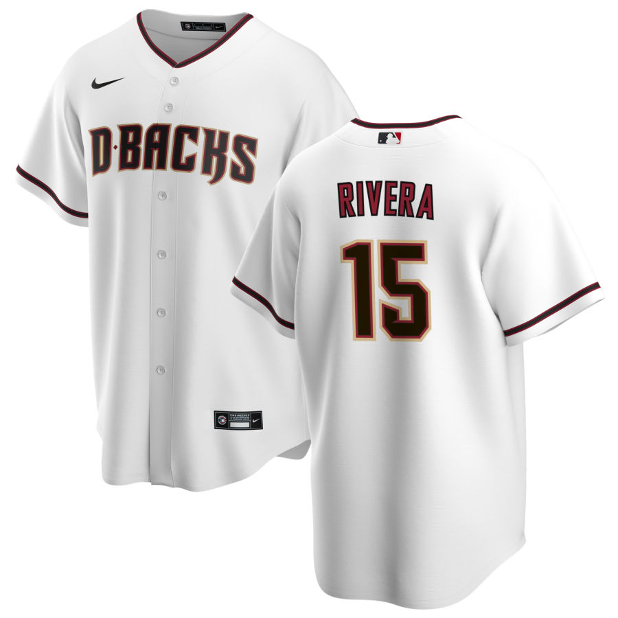 Men's Arizona Diamondbacks Emmanuel Rivera White Home Jersey