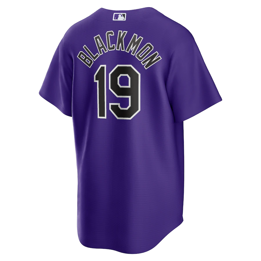 Men's Colorado Rockies Charlie Blackmon Purple Alternate Player Name Jersey