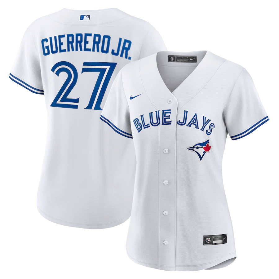 Women's Toronto Blue Jays Vladimir Guerrero Jr. White Home Replica Player Jersey