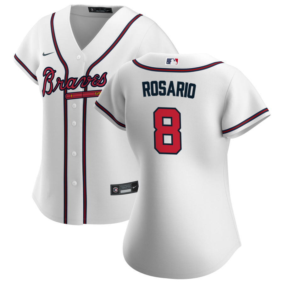 Women's Atlanta Braves Eddie Rosario White Home Game Jersey