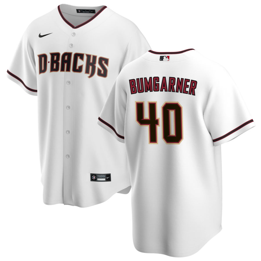 Men's Arizona Diamondbacks Madison Bumgarner White Home Jersey