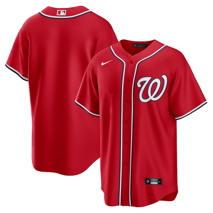 Men's Washington Nationals Red Alternate Replica Team Jersey