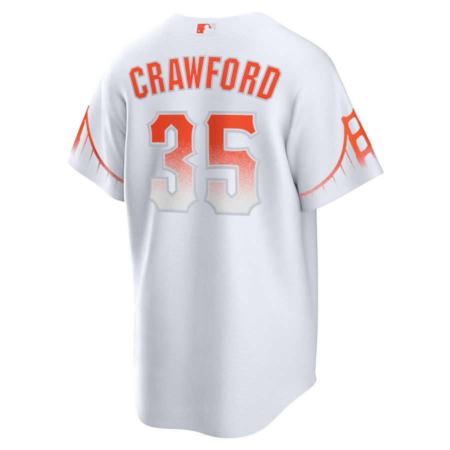 Men's San Francisco Giants Brandon Crawford White City Connect Replica Player Jersey