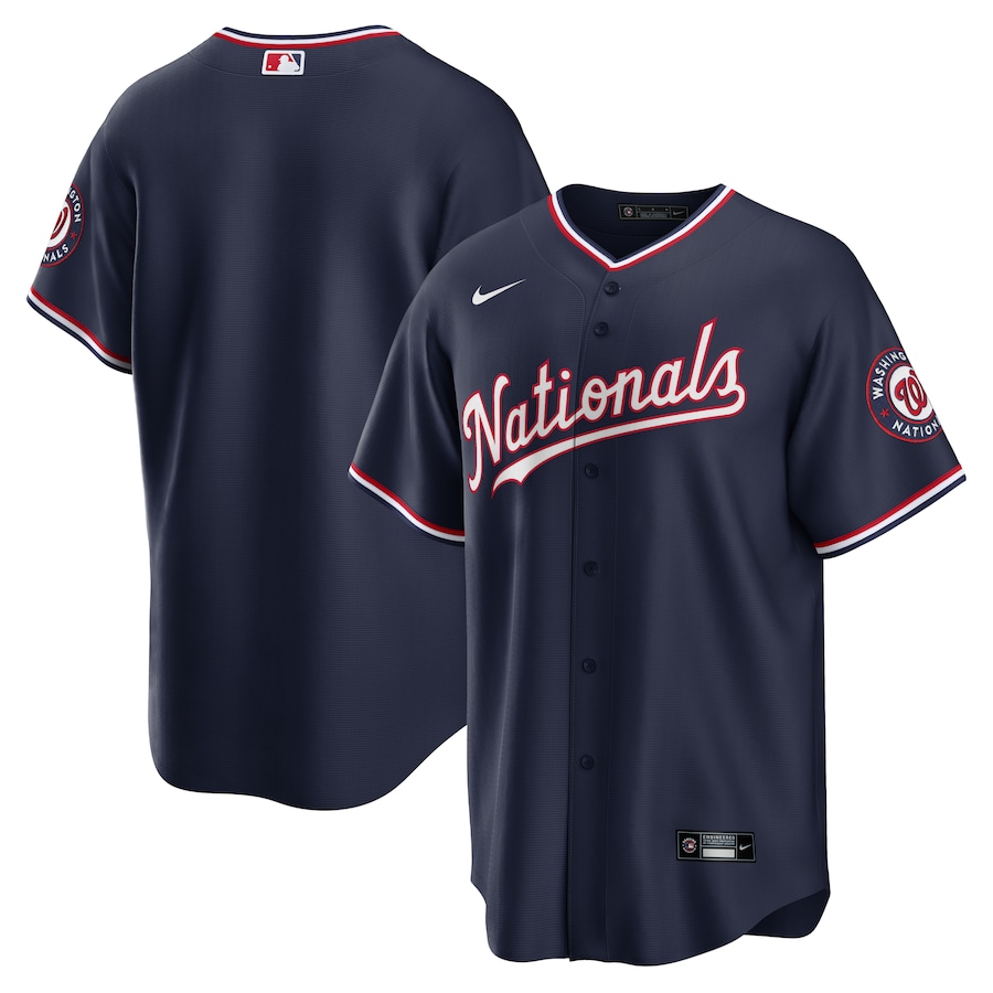 Men's Washington Nationals Navy Alternate Replica Team Jersey