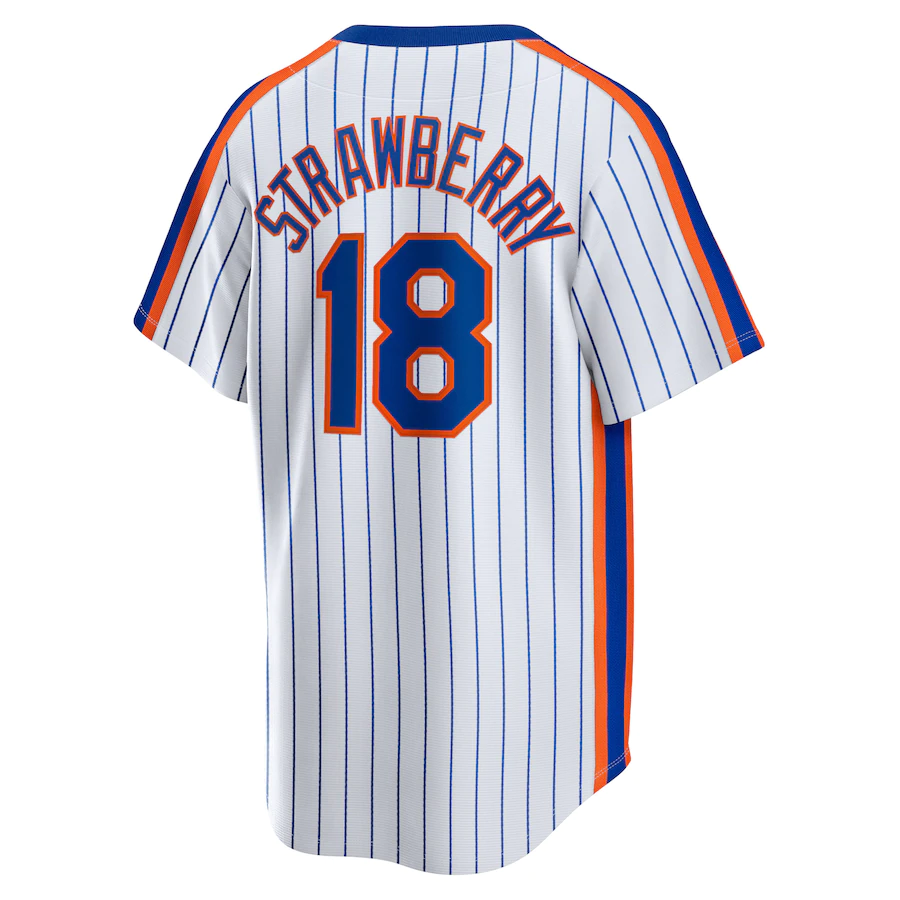 Men's New York Mets Darryl Strawberry White Home Cooperstown Collection Player Jersey