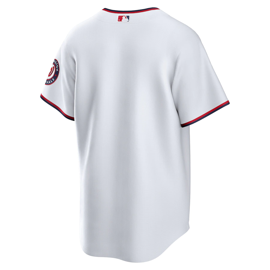 Men's Washington Nationals White Home Blank Replica Jersey