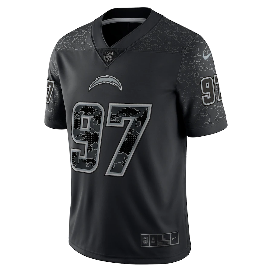 Men's Los Angeles Chargers Joey Bosa Black RFLCTV Limited Jersey