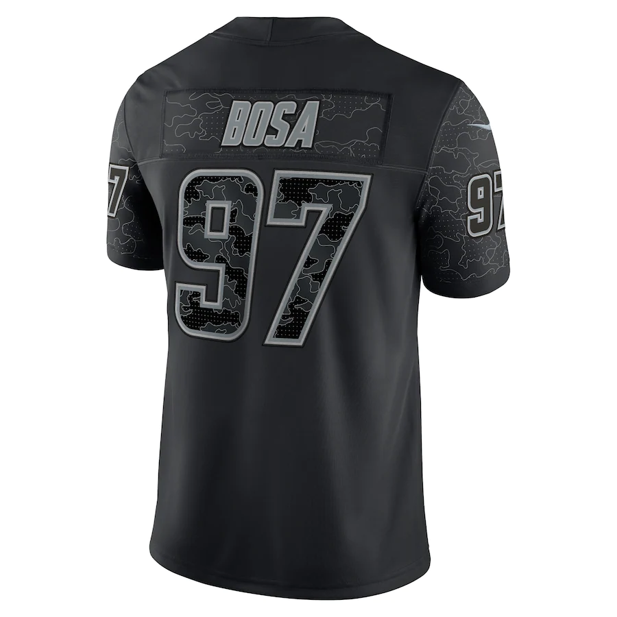 Men's Los Angeles Chargers Joey Bosa Black RFLCTV Limited Jersey
