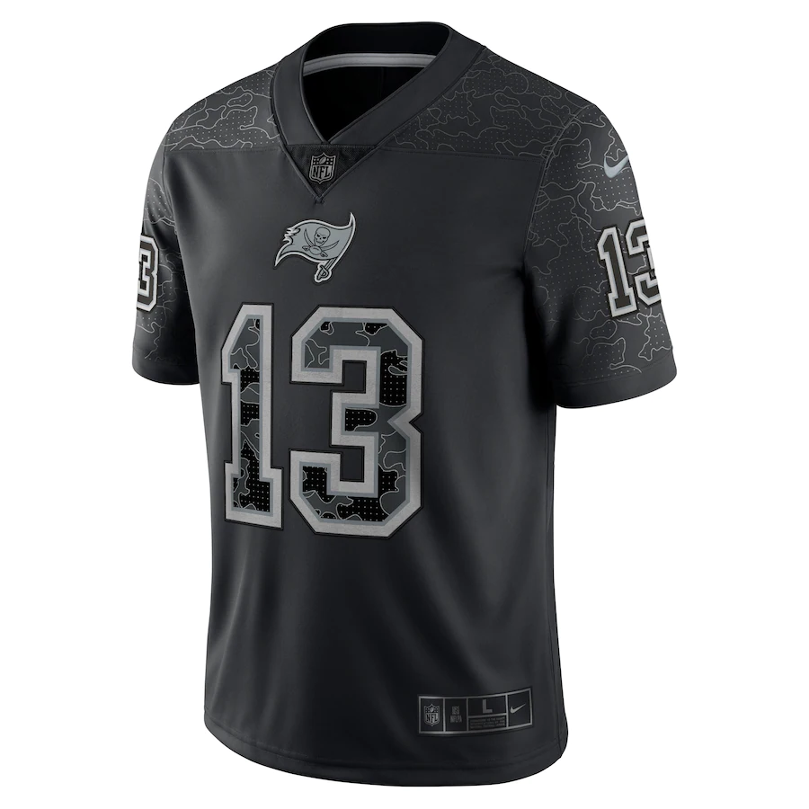 Men's Tampa Bay Buccaneers Mike Evans Black RFLCTV Limited Jersey