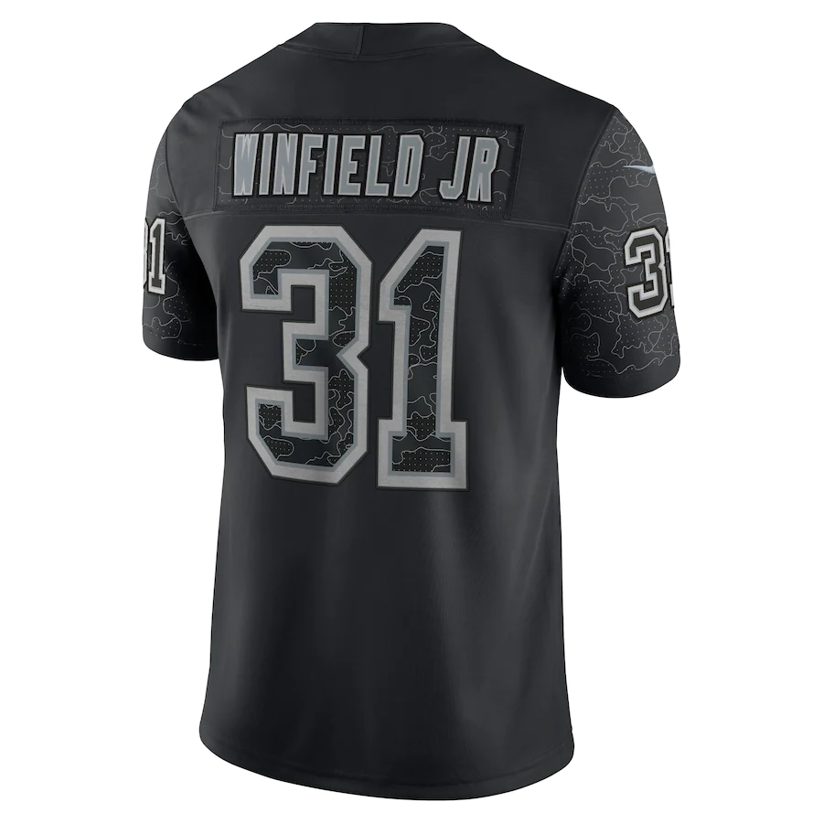 Men's Tampa Bay Buccaneers Antoine Winfield Jr. Black RFLCTV Limited Jersey