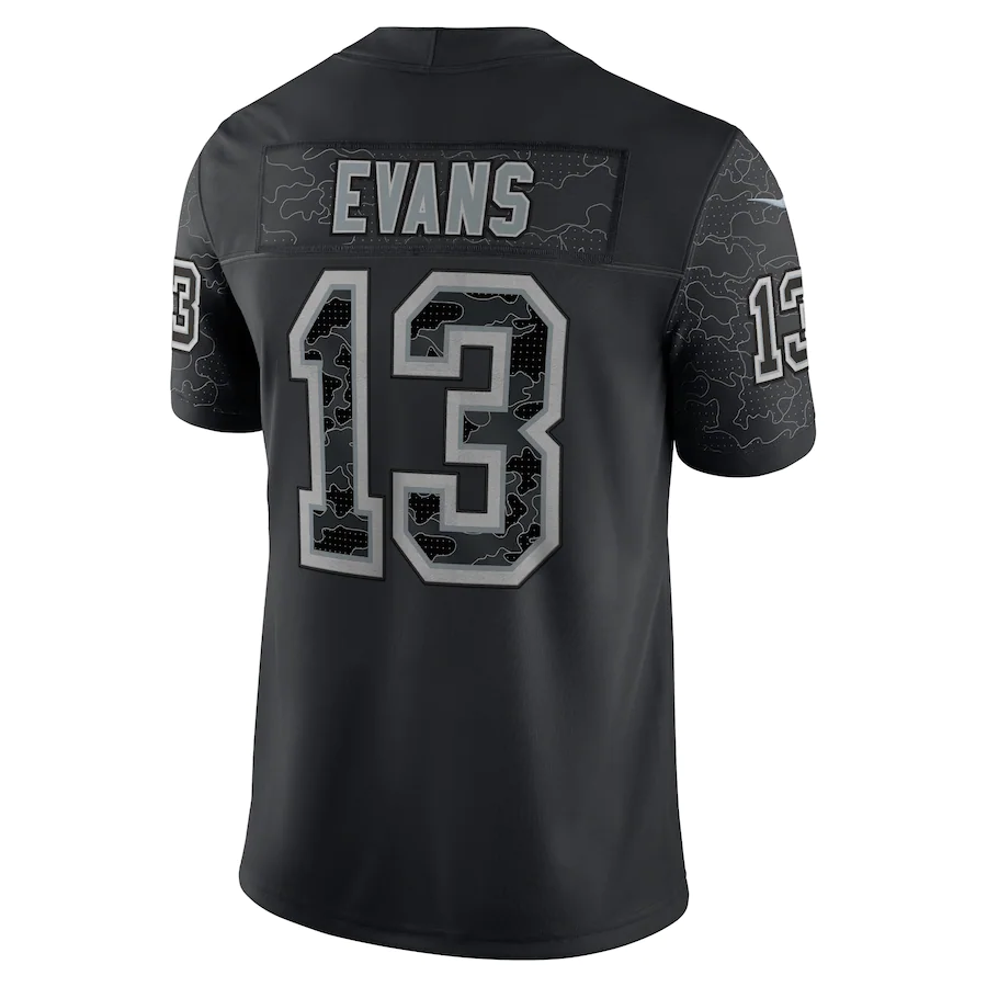 Men's Tampa Bay Buccaneers Mike Evans Black RFLCTV Limited Jersey