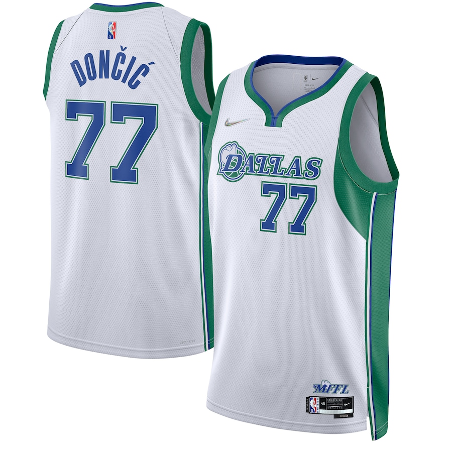 Men's Dallas Mavericks Luka Doncic White 2021-22 Swingman Jersey - City Edition